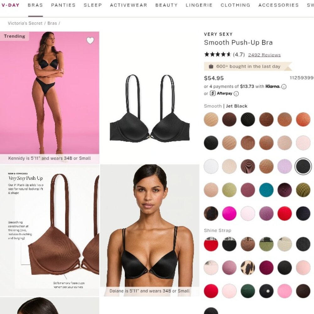 Victorias secret bra..can criss cross in back